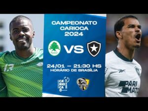 Assista ao jogo ao vivo entre Boavista e Botafogo no Campeonato Carioca, com transmissão ao vivo e imagens