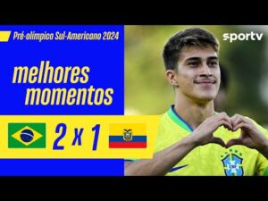 Brasil vence Equador por 2 a 1, Pré-Olímpico Sul-Americano Masculino 2024