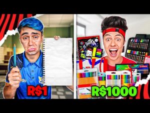 Qual a diferença entre materiais escolares de 10 reais e 1000 reais?