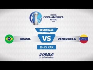 Assista ao jogo de futsal entre Brasil e Venezuela na 6ª rodada em português