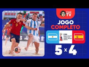 Assista o jogo completo: Argentina vs Espanha na 1ª fase da Copa do Mundo de Beach Soccer FIFA™ 2024