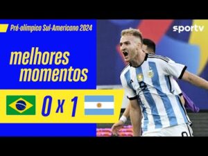 Brasil 0 x 1 Argentina - Melhores Momentos - Pré-Olímpico de Futebol Masculino 2024 - Sportv