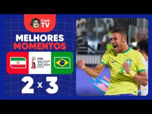 Brasil vence Irã por 3 a 2 na semifinal da Copa do Mundo de Beach Soccer FIFA™ 2024