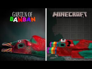 Criação do trailer de GARTEN OF BAN BAN 7 no Minecraft