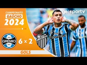 Grêmio goleia o Santa Cruz por 6 a 2 no Campeonato Gaúcho - Melhores Momentos