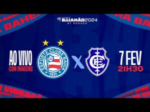Jogo completo: Bahia 5 x 0 Itabuna - Campeonato Baiano (07/02/24)