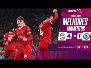 Liverpool voa, faz 4 gols e massacra o Chelsea na Premier League