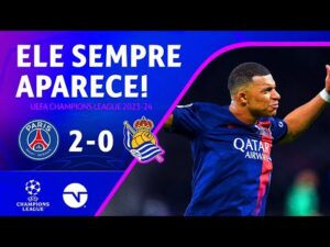 Mbappé brilha e PSG vence Real Sociedad por 2 a 0 nas oitavas de final