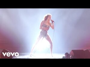 Miley Cyrus performs 'Flowers' live at the 66th Grammys