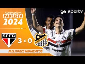 São Paulo 3 x 0 Água Santa - Melhores Momentos - Campeonato Paulista 2024