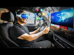 Testando a experiência de dirigir com o novo Apple Vision Pro