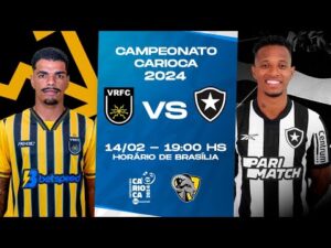 Transmissão ao vivo e com imagens - Volta Redonda vs Botafogo no Campeonato Carioca