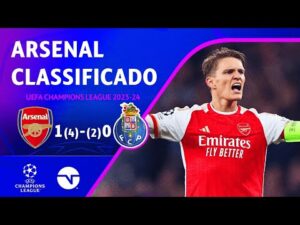 Arsenal avança para as quartas de final após emocionante disputa de pênaltis! Arsenal 1 (4) x (2) 0 Porto