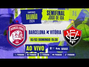 Barcelona 0 x 2 Vitória | Semifinal do Baianão 2024 | Partida Completa