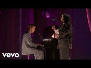 Billie Eilish and FINNEAS performing 'What Was I Made For?' live at the Oscars 2024