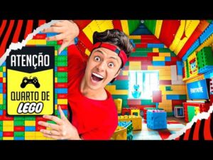 Construindo um incrível quarto gamer secreto com peças de LEGO!