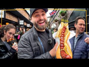 Desafio de 24 horas experimentando diversas comidas de rua em Londres