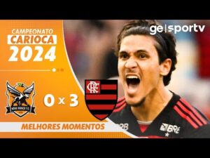 Flamengo vence Nova Iguaçu por 3 a 0 no Campeonato Carioca 2024 | Melhores Momentos