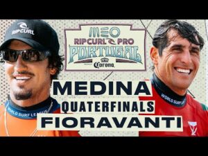 Gabriel Medina enfrenta Leonardo Fioravanti na disputa pela vaga nas semifinais do MEO Rip Curl Pro Portugal 2024