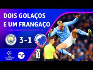 Goleiro do Copenhague dá frango e Haaland marca na Champions League contra o Manchester City