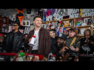 Justin Timberlake Performs Live at the Tiny Desk Concert