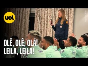 Leila Pereira passa por trote na seleção brasileira e canta para os jogadores