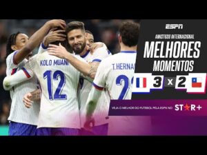 Mbappé não marca, Kolo Muani se destaca e França vence Chile em amistoso | Melhores Momentos