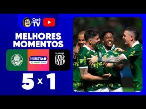 Palmeiras goleia Ponte Preta por 5 a 1 nas quartas de final do Paulistão 2024