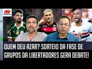 Quem se deu mal no sorteio da Fase de Grupos da Libertadores 2024? Debate sobre o desempenho dos times!