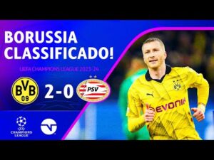 Reus entra no fim, aproveita falha da zaga e garante classificação do Borussia ao vencer o PSV por 2 a 0