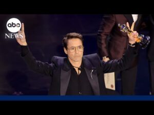 Robert Downey Jr. vence seu primeiro Oscar de Melhor Ator Coadjuvante em 'Oppenheimer'