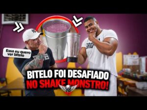 Desafio: Fabio Giga desafiou Bitelo a quem toma o shake monstro mais rápido