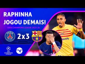 Donnarumma falha, Raphinha destrói com um golaço e Barcelona vence por 3 a 2 contra o PSG na Champions