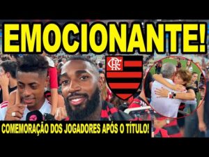 EMOCIONANTE! Festa de comemoração dos jogadores do Flamengo após conquista do título do Campeonato Carioca 2024!