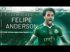 Felipe Anderson assina contrato com o Palmeiras