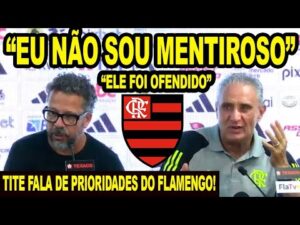 Tite fala sobre prioridades do Flamengo no ano e defende suas decisões