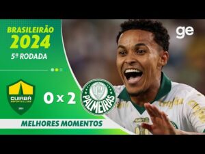 Cuiabá 0 x 2 Palmeiras: Melhores Momentos da 5ª Rodada do Brasileirão 2024