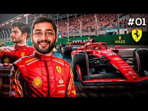 F1 2024 Modo Carreira 001 - Grande Prêmio do Bahrein 50% de Corrida - Charles Leclerc chega para ser campeão pela Ferrari!
