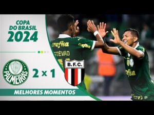 Palmeiras vence Botafogo-SP por 2 a 1 na 3ª fase da Copa do Brasil 2024 - Melhores Momentos