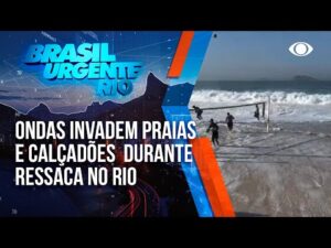 Ressaca no Rio: ondas de quase três metros invadem litoral