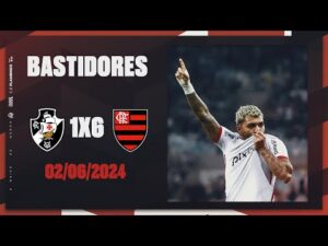 Bastidores do jogo Vasco 1x6 Flamengo com cenas inéditas