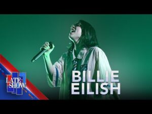 Billie Eilish performs 'The Greatest' live on The Late Show