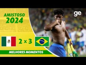 Brasil vence o México por 3 a 2 em amistoso internacional: melhores momentos