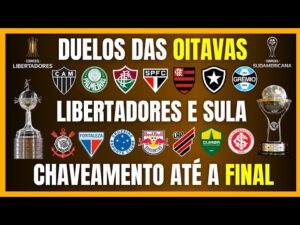 Confrontos das oitavas de final da Libertadores e da Sul-Americana com chaveamento até a final