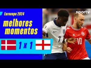 Dinamarca empata com Inglaterra na 2ª rodada da Eurocopa 2024 | Melhores Momentos