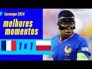 FRANÇA 1 X 1 POLÔNIA | MELHORES MOMENTOS | 3ª RODADA EUROCOPA 2024 | sportv