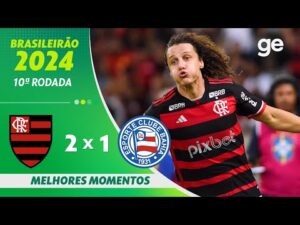 Flamengo 2 x 1 Bahia - Melhores Momentos - 10ª Rodada Brasileirão 2024 | ge.globo