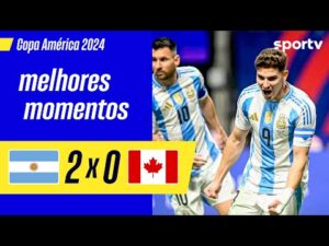 Melhores momentos de Argentina 2 x 0 Canadá na 1ª rodada da CONMEBOL Copa América 2024