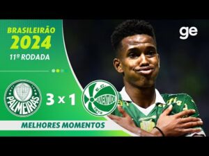 Palmeiras vence o Juventude por 3 a 1 - Melhores Momentos da 11ª rodada do Brasileirão 2024
