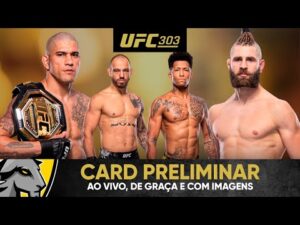UFC 303: Pereira vs Prochazka 2 - Pré-show e 8 lutas ao vivo com imagens